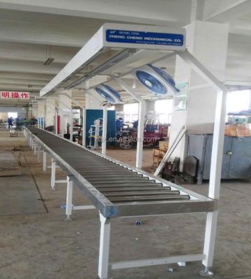 China Fire Resistant Air Conditioner Assembly Line Roller Conveyor for sale