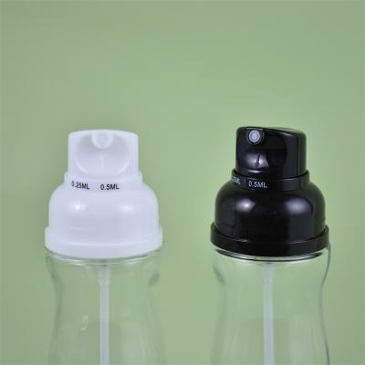 China Non Spill Oil Control Bottle Oil Sprayer Pump With Measuring PET Bottle With Oil Spray Pump for sale