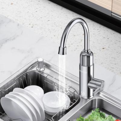 China Thermostatic Faucets Easy Installation Electric Heating Water Faucet With Digital Display Plastic Electric Faucet For Kitchen for sale