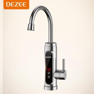 China Instant Electric Water Heater Taps Thermostatic Temperature Control Thermostatic Faucet Faucet With Digital Screen ODM/OEM for sale