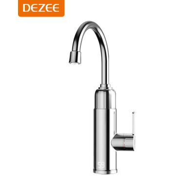 China Thermostatic Faucets Kitchen Faucet With Temperature Display Built-in ABS Plastic Swivel Faucet Electric Heating Tankless Water Heater for sale