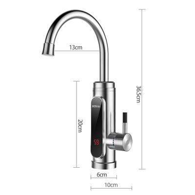 China Kitchen Thermostatic Faucet Faucets OEM Plastic Water Taps Water Heater LED Display Mixer Tap Tankless Instant Water Heating Faucet 3000W for sale