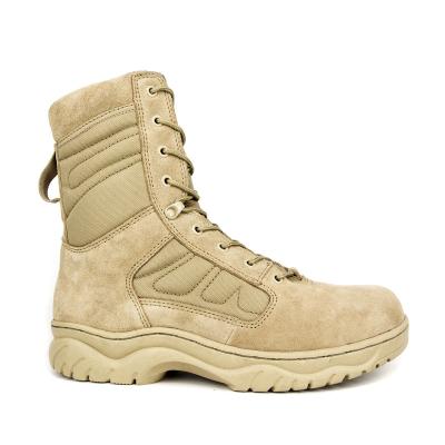 China Steel Toe Camouflage Fabric Side Zipper Army Desert Boots for sale