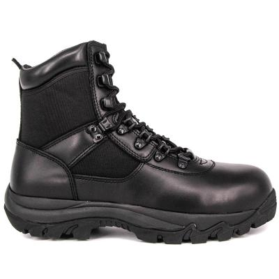 China New Style British Army Steel Toe Black Genuine Cow Leather Tactical Cheap Boots for sale