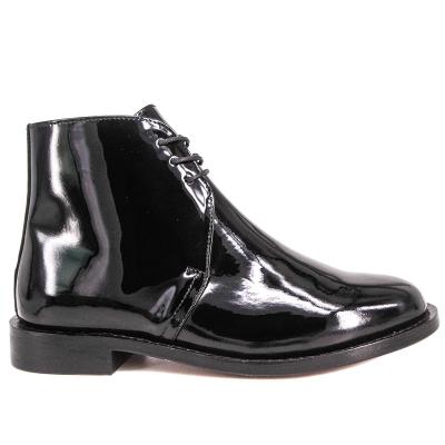 China Steel Toe Military Black Leather Men's Mounted Shoes For Sale for sale