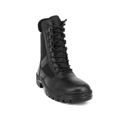 China High Quality Genuine Leather Style Steel Toe Military Combat Boots for sale