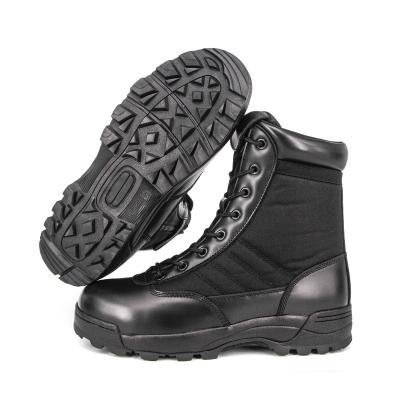 China American Steel Toe Black Genuine Leather Safety Shoes Style Army Boots Cheap for sale