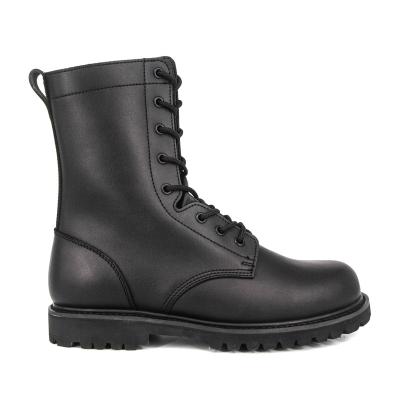 China High Quality Full Leather Steel Toe Black Style Combat Boots Army Men Military Boot for sale