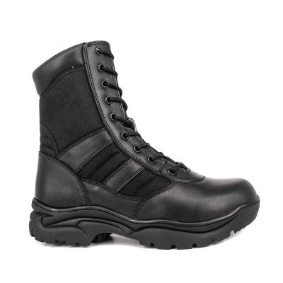 China Police Steel Color Mens Toe Padded Collar Good Quality Military Boots for sale