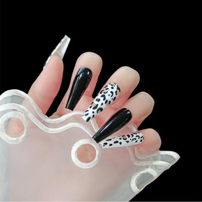 China Cheap Design Fake Nails Professional Artificial Nails Designed Long Colorful Detachable Long Fake Nails for sale