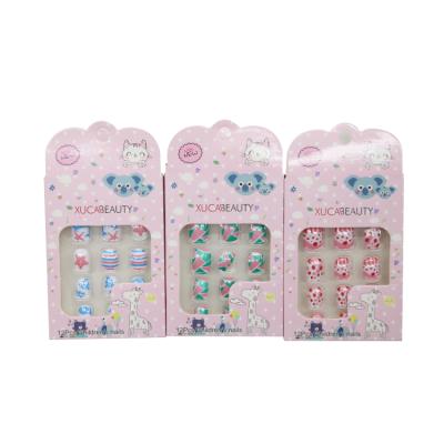 China Design Low Price 12 Pcs Artificial Nails Child False Nails Tip for sale