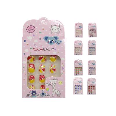 China Free Sample Design Handmade Ballerina Movie Star High Quality Nail Press On Design Long Press On Fake Nails Full Cover For Kids for sale