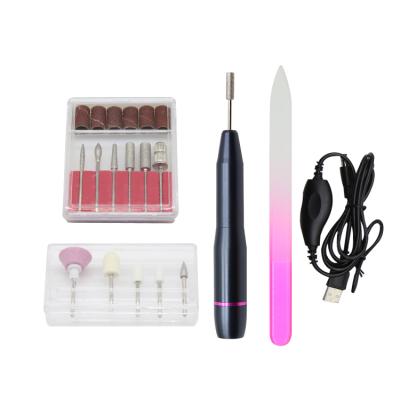 China Beauty Nail Drill Machine Tools 20000 RPM Portable Cordless Nail Art Tool Electric Manicure Tool for sale