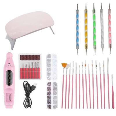 China Professional Portable Electric Manicure Tool USB Nail Folder Electric Drill 22.5cm*15.5cm*12.5cm for sale