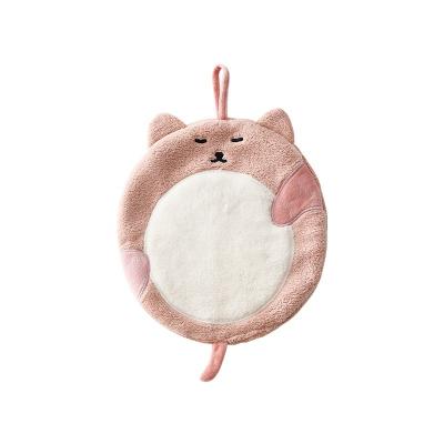 China Chaoxiu Hand Towels Cat Absorbent Thick Kitchen Bathroom Cute Soft Hanging Funny Towel for sale