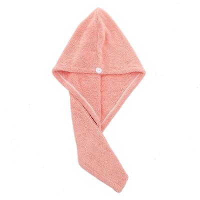 China Water-Wicking Sustainable Hair Wrap Microfiber Dries Hair 50% Faster, Button-Loop Closure, Hands Free Hair Dryer for sale