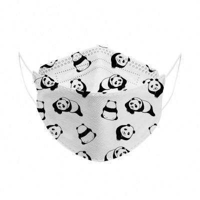 China Four Seasons Wholesale 4 Layer KF94 Disposable Face Mask Panda Printing Face Mask Platypus 3D Fish Shaped Kids for sale