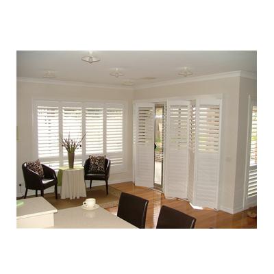 China Awnings Modern European Basswood Style Window Shutter Plantation Window Solid Wood Sliding Folding Shutters for sale