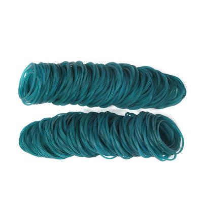 China An environmentally friendly transparent blue elastic band of 1 in. in diameter to attach plastic bags for sale