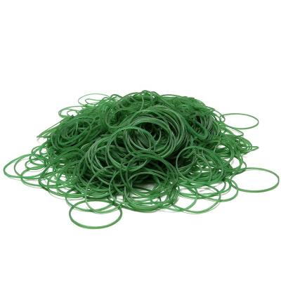 China Promotional Cheap Environmentally Friendly Vietnam Heat Resistant 1.3 Inch In Best Diameter Green Elastic Rubber Band For Supermarket Vegetable Use for sale