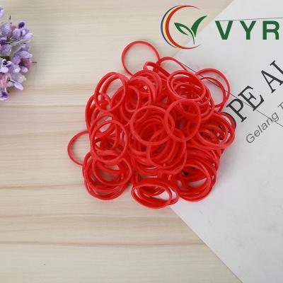 China A Factory Price Vitnam Environmentally Friendly Adjustable Elastic Band For Fruit, Eco-friendly Solid Elastic Band Of Natural Rubber In Red Color for sale