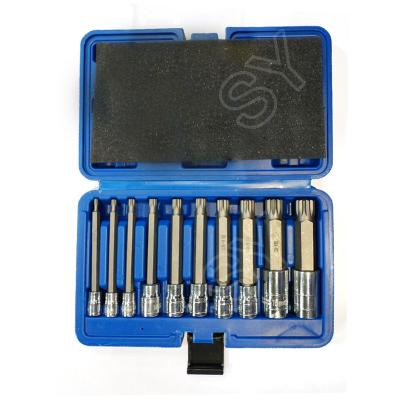 China Bit Socket Set 10 PCS GROOVE BIT PLUG SET Auto Repair Tools for sale