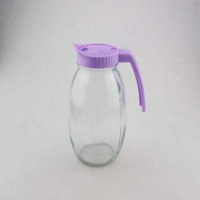 China Customized Stored Clear 1.5L Glass Water Jug for sale