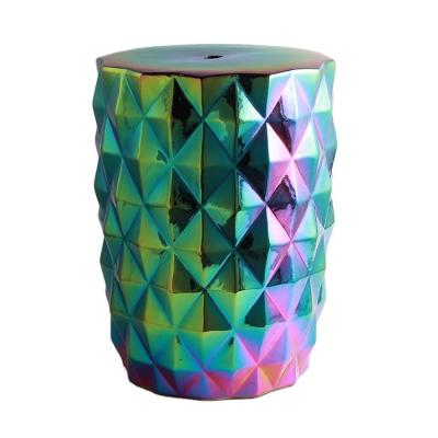 China Newest Design Removable Good Quality Colorful Design Ceramic Cover Drum Stool for sale