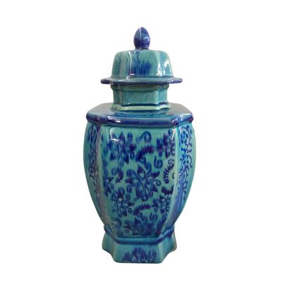 China Modern Retro Furnishings Creative Pattern Customized Decorative Pot for sale