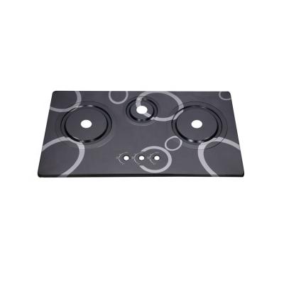 China Household Factory Price Table 2 3 Burner Stainless Steel Panel Accessories Silver Gray Top Gas Hob Spare Parts for sale