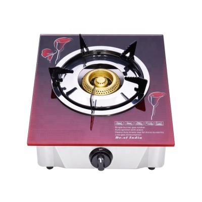 China 2020 Easily Cleaned New Arrival High Pressure Burners Single Tempered Glass Piezo Ignition Chinese Kitchen Cooktop for sale