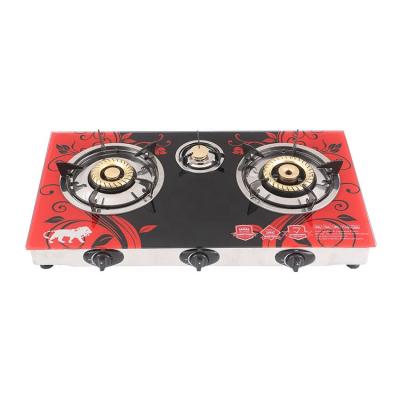 China Easily Cleaned Commercial 3 Burner Kitchen Table Fit Cook And Bake Heavy Duty Fashion Attractive Design Gas Stove For Home Use for sale