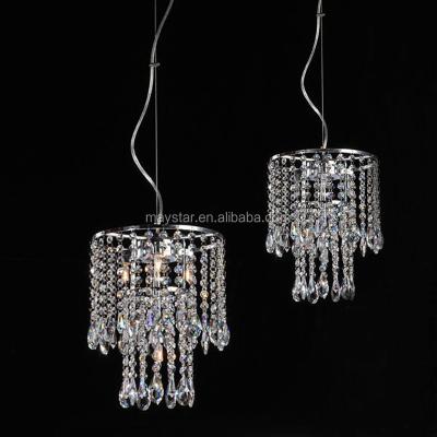 China Home Inddor Use Round Crystal Pendant Light 2 Layers K9 Crystal Lighting For Home Decor Zhongshan for sale