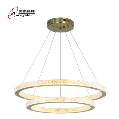 China Contemporary Modern Hot Sale Luxury Bright Acrylic Chandeliers LED Pendant Light for sale