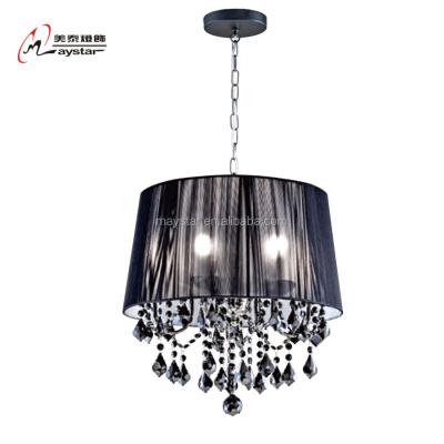 China Crystal Fabric Chandelier With Simple Modern Contemporary White And Black Color for sale