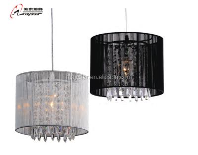 China Modern Modern Mini Fabric Thread Round Pendant Light for sale