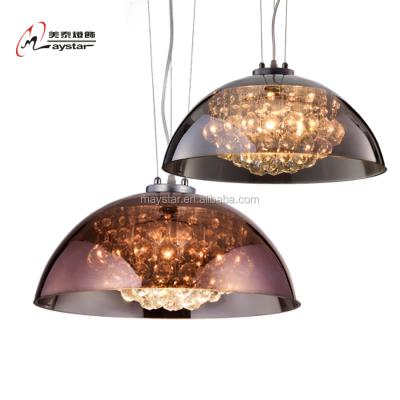 China Wholesale Modern Unique Art Hot Glass Pendant Lamp Amber Color Glass Hanging Light 2017 Popular in Brazil Market for sale