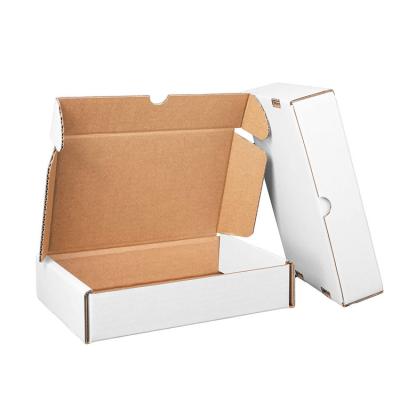 China Recyclable Heavy Duty White Corrugated Mailing Box Paper Mailer For Mailing Gifts Storage for sale