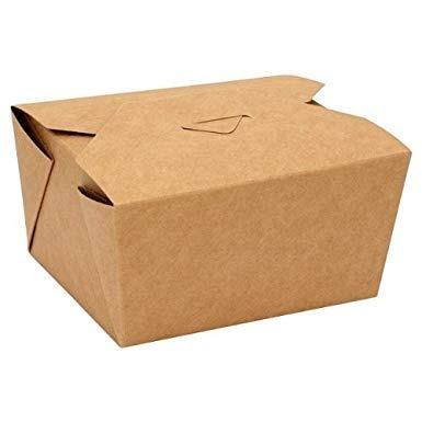 China Eco Friendly Waterproof Leakproof Box 26oz Grocery Container Recyclable Biodegradable Takeout Cardboard Fast Food Wrapping Paper Brown for sale