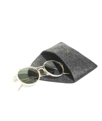 China Eco-friendly Custom Felt Logo Glass Case Eyeglass Case Felt Sunglasses Sheath Eyewear Felt Sunglasses Pouch for sale