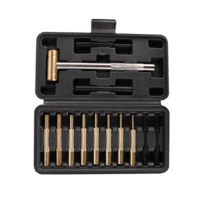 China Plastic Gun Maintenance Steel Brass Punches Hammer and Punch Gun Repair Tools with Storage Case for sale