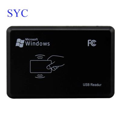 China SYC R20D 125Khz RFID Smart Card Reader Desktop Black Rfid Reader Usb Tablet Card Reader And Writer 104mm*68mm*10mm for sale