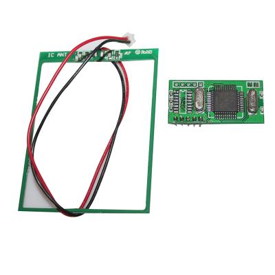 China Long range 13.56mhz proximity rs232 card output rfid reader module 39mm*19mm*0.8mm for sale