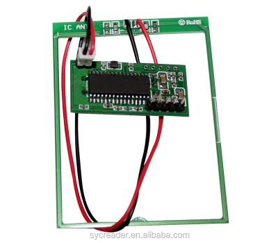 China HF RFID 15693 Protocol 13.56MHZ Reader Module Kit IC Proximity Card Reader RS232 Module 39mm*19mm*1mm for sale