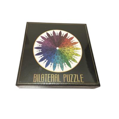 China Toy Colorful Matte Round Bilateral Educational Puzzle 1000 Pieces for sale