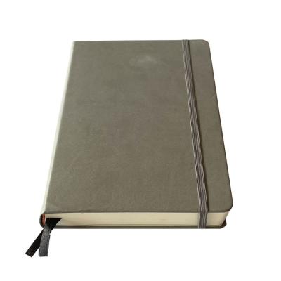 China Hardcover PU Cover Blank Notebook With Pocket for sale