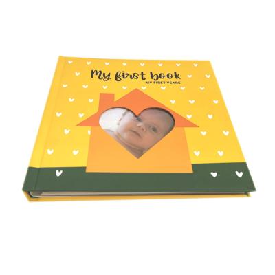 China paper & Newborn cardboard memory book with photo frame for sale