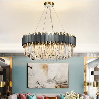 China Zhongshan Modern Manufacturer Round Modern LED Lighting Luxury Decorative Chandeliers Luxury Crystal Chandelier Te koop