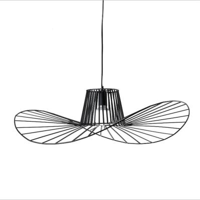 Κίνα Modern simple style creative industrial chandelier restaurant attic iron art straw hat chandelier Nordic living room hat chandelier προς πώληση