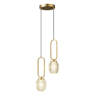 China New Fashion Home Modern Pendant Light Gold Full Copper LED Lighting For Living Indoor Decor Chandelier for sale